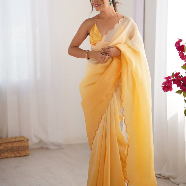 Textured Elegance with Arco Border Saree