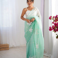 The Candy Crush Saree Padded Comfort with Sequins