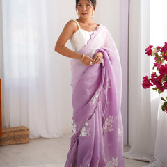 The Candy Crush Saree Padded Comfort with Sequins