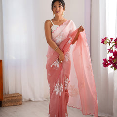 The Candy Crush Saree Padded Comfort with Sequins
