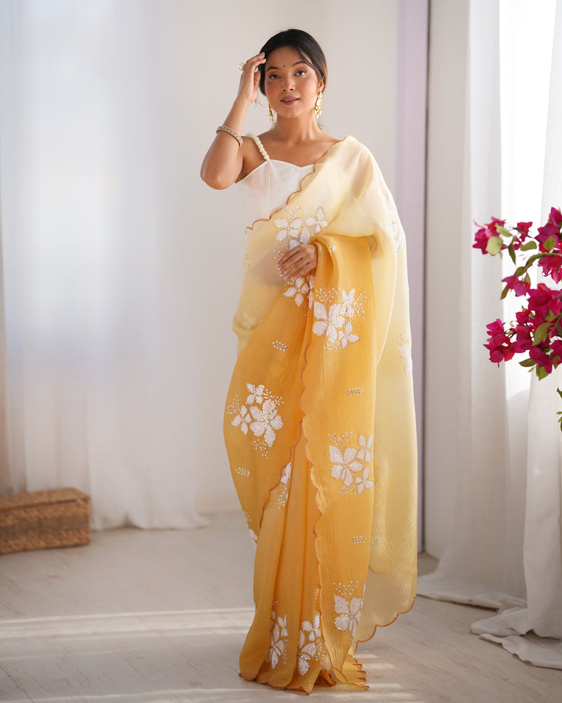 The Candy Crush Saree Padded Comfort with Sequins