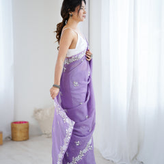 Shaded Chiffon with Heavy Embellishment Saree