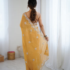 Shaded Chiffon with Heavy Embellishment Saree