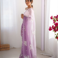 Padded Texture & Sequins Sparkle Saree