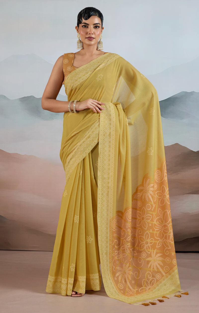 Pure Viscose Cotton Handloom Weave Saree