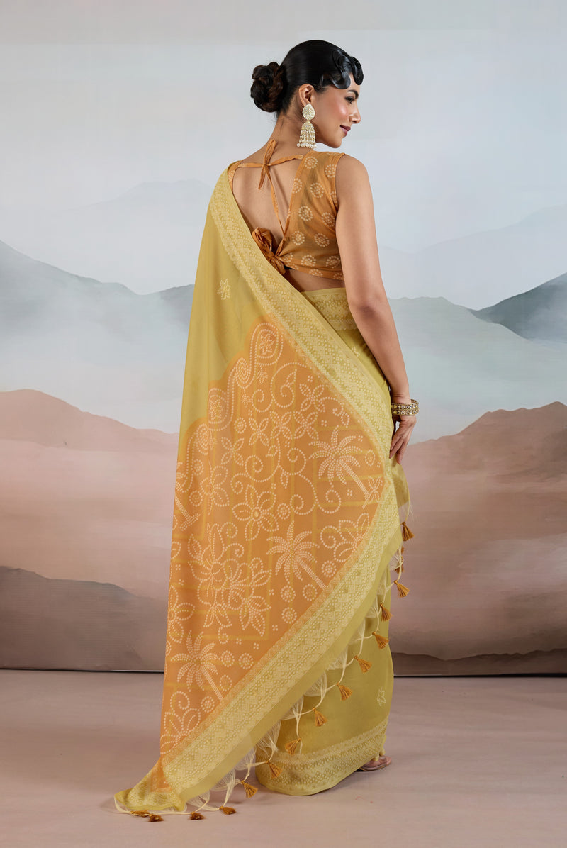 Pure Viscose Cotton Handloom Weave Saree