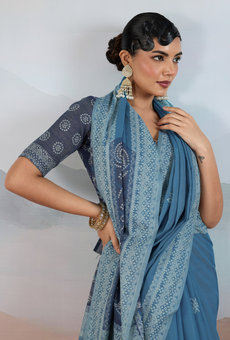 Pure Viscose Cotton Handloom Weave Saree