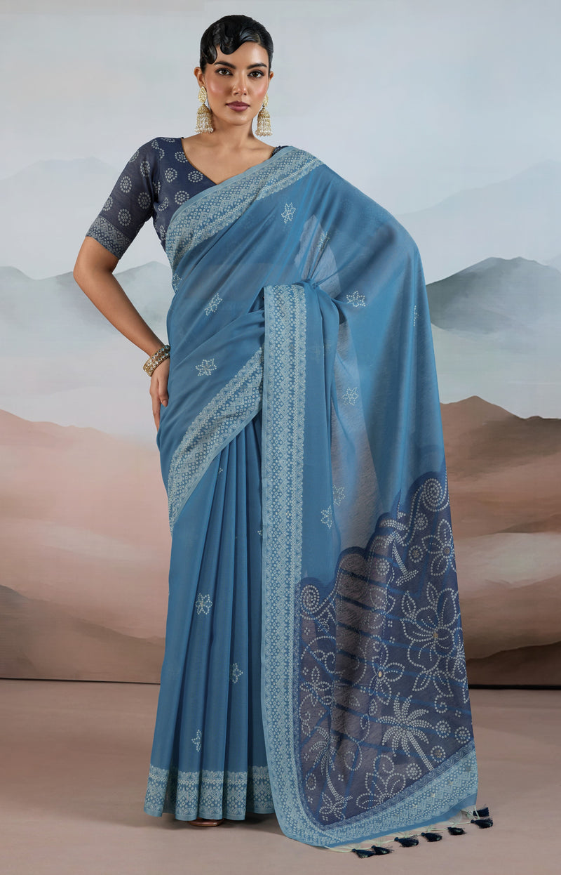 Pure Viscose Cotton Handloom Weave Saree