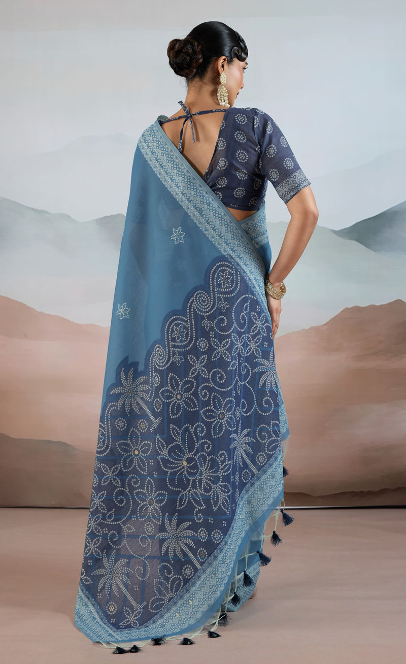 Pure Viscose Cotton Handloom Weave Saree
