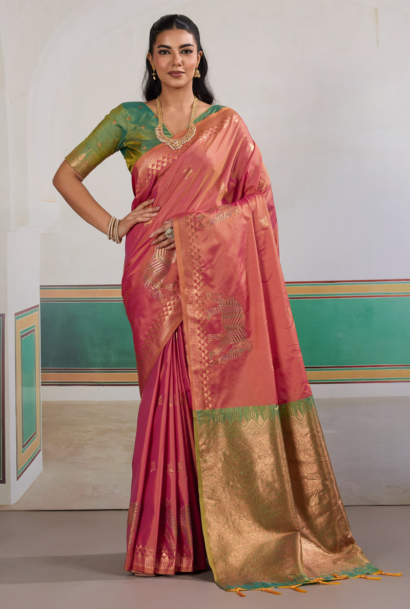Pure Silk Handloom Weave Saree