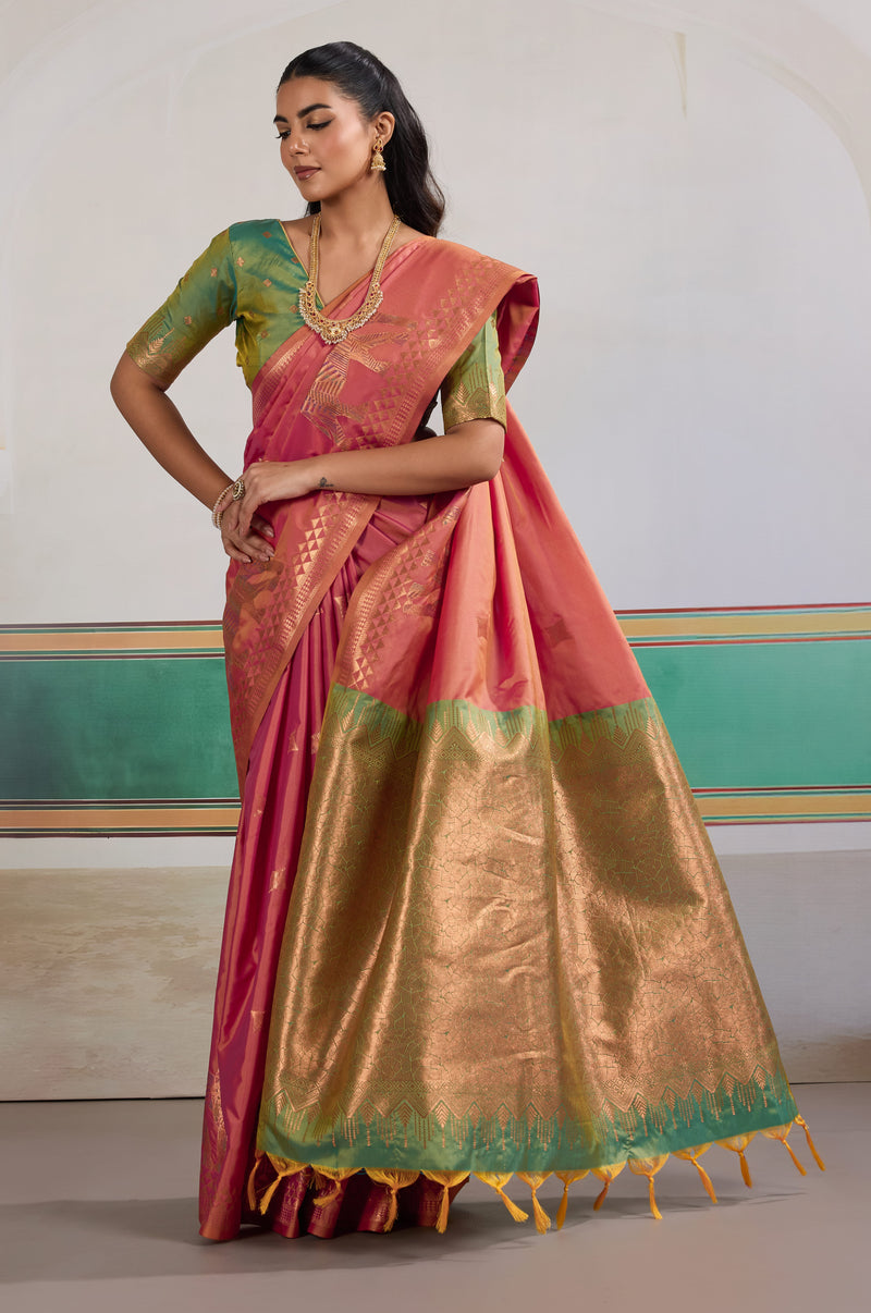 Pure Silk Handloom Weave Saree