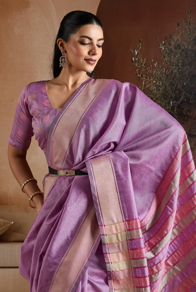 Handwoven Bhagalpuri Weaving Saree