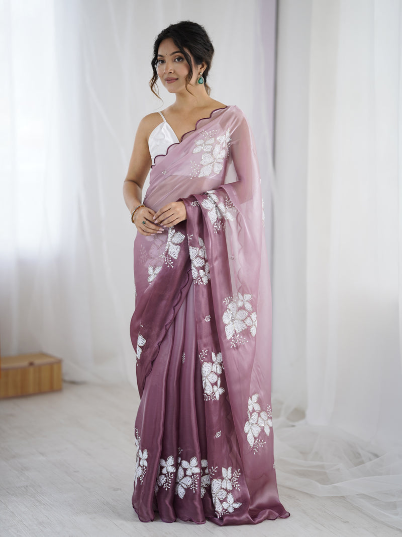 Zimi Chu Sequin Saree