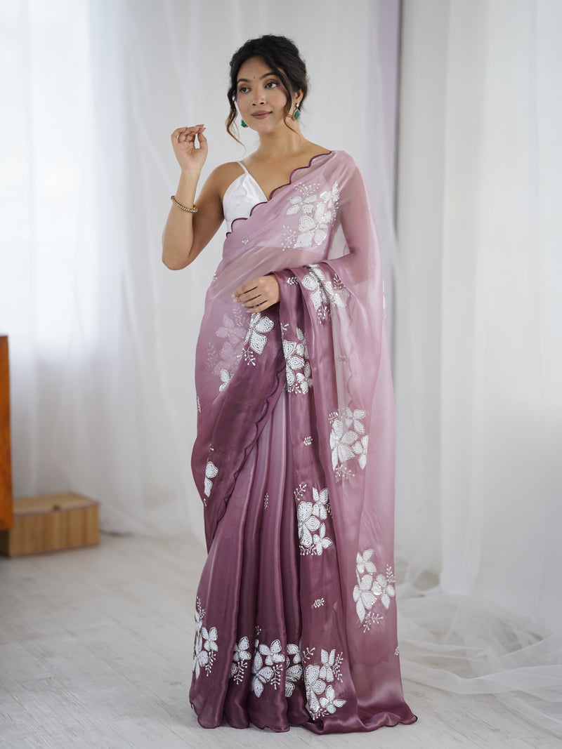 Zimi Chu Sequin Saree