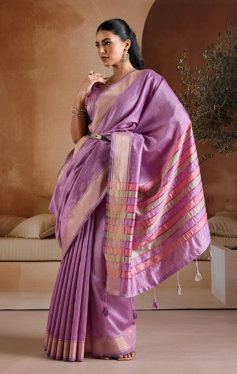 Handwoven Bhagalpuri Weaving Saree