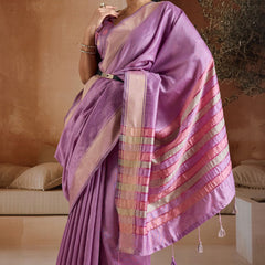 Handwoven Bhagalpuri Weaving Saree
