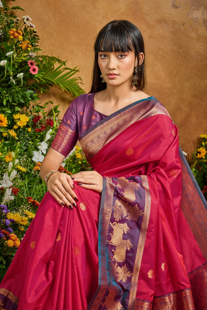 Pure Silk Handloom Weaving Saree