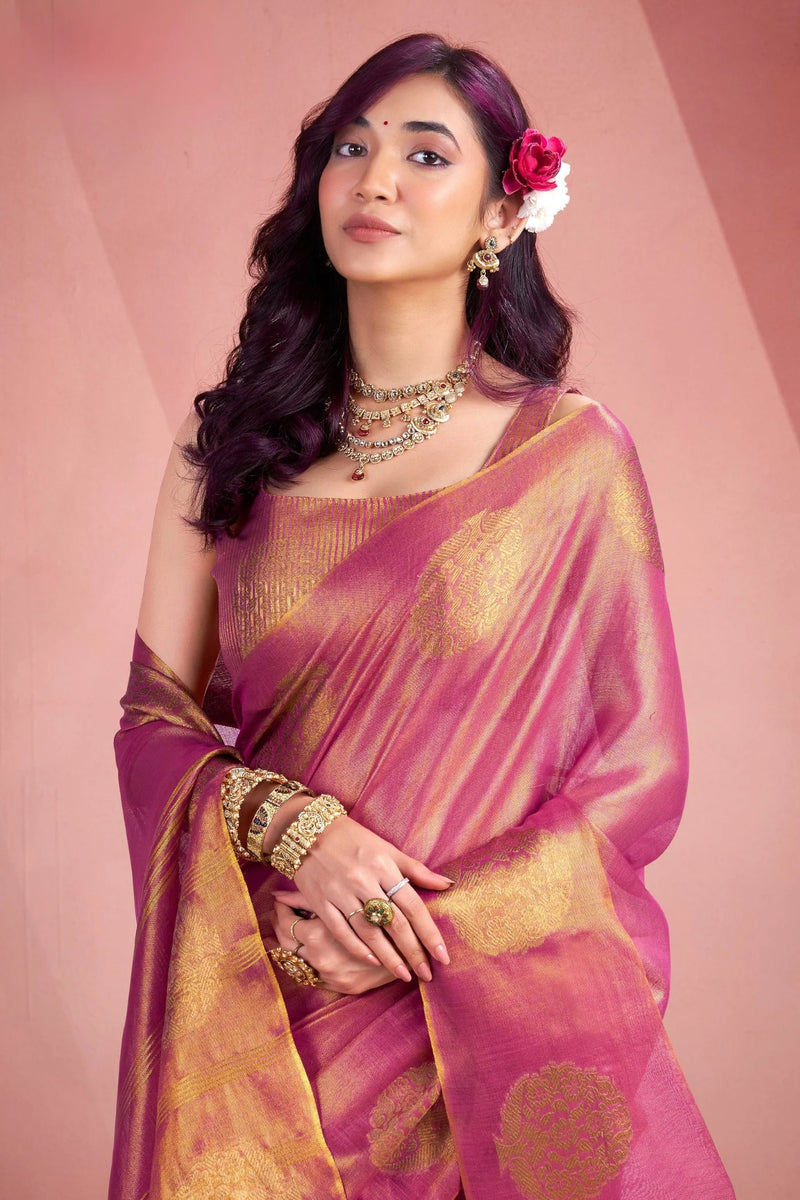 Tissue Fancy Weave Saree