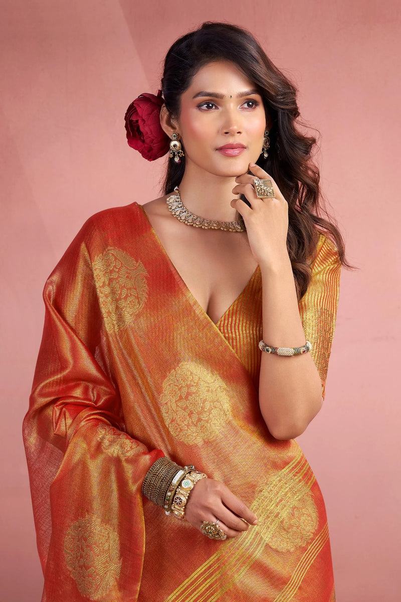 Tissue Fancy Weave Saree