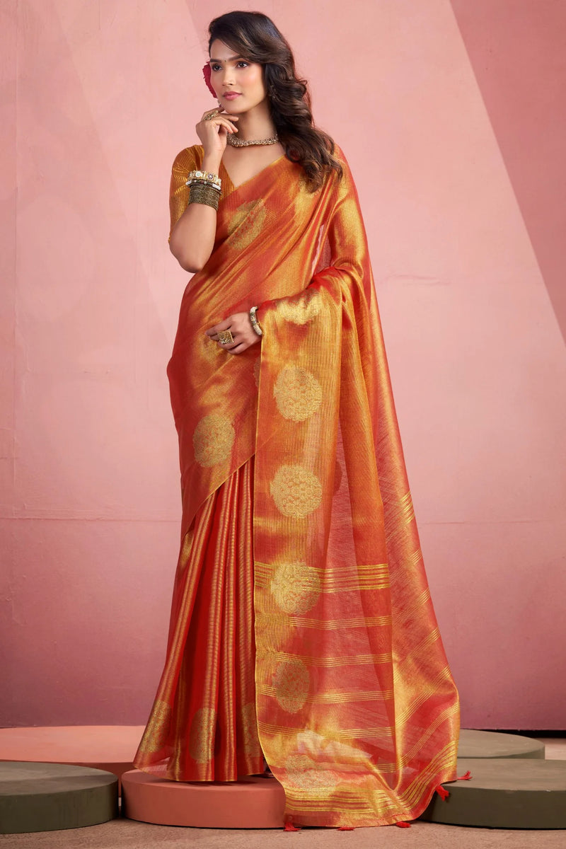Tissue Fancy Weave Saree