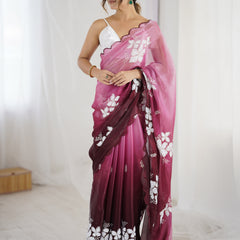 Zimi Chu Sequin Saree