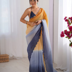 Textured Elegance with Arco Border Saree
