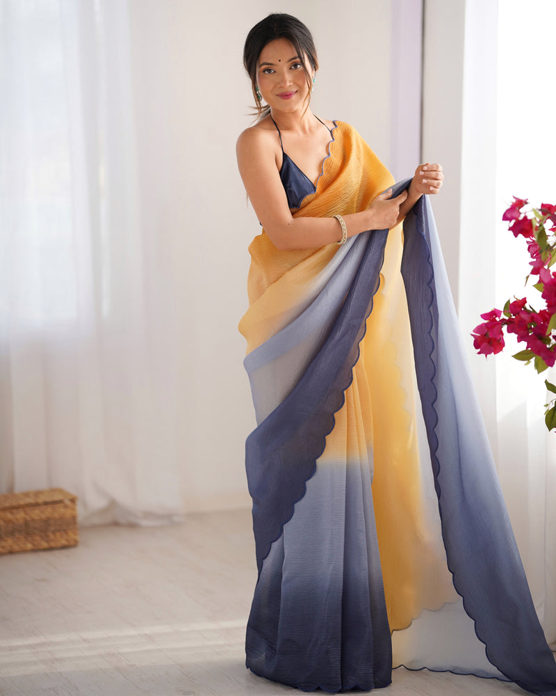 Textured Elegance with Arco Border Saree