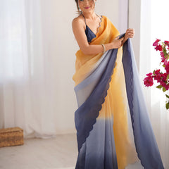 Textured Elegance with Arco Border Saree