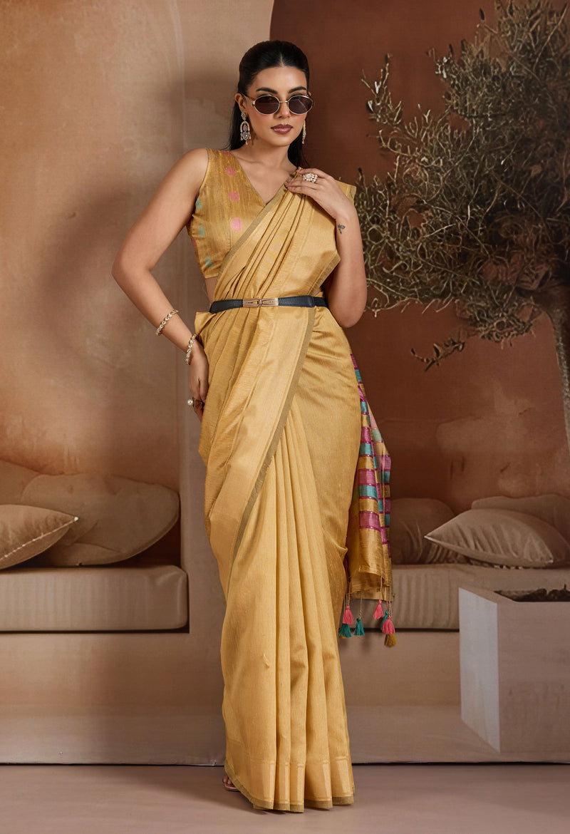 Handwoven Bhagalpuri Weaving Saree