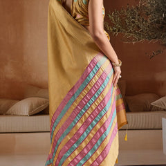 Handwoven Bhagalpuri Weaving Saree