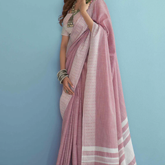 The Ethereal Chikankari Linen Silk Saree
