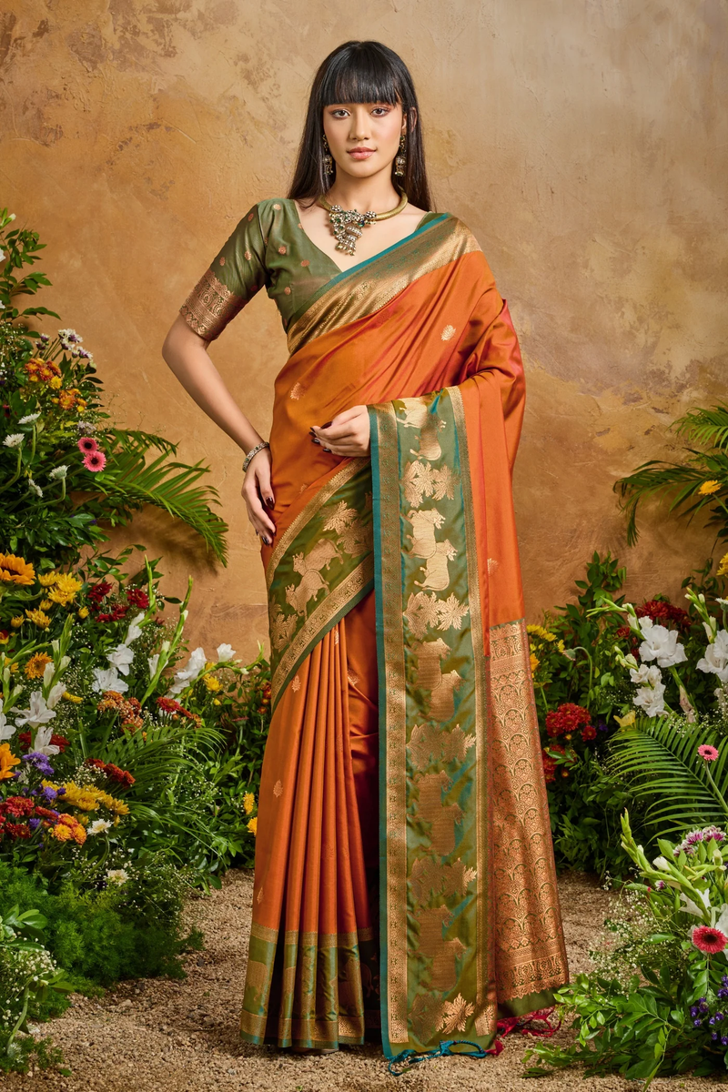 Pure Silk Handloom Weaving Saree