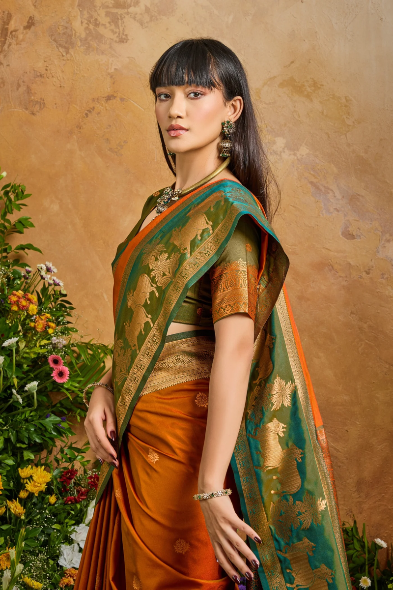 Pure Silk Handloom Weaving Saree