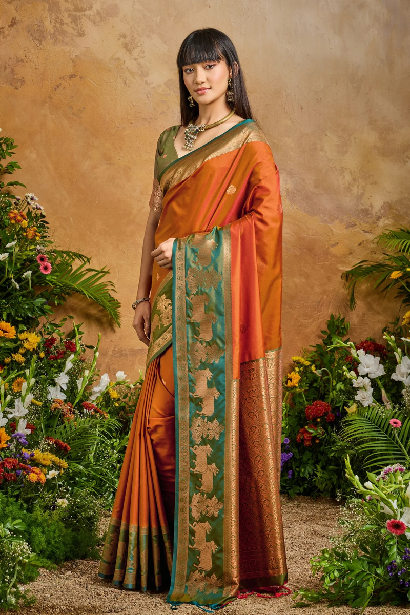 Pure Silk Handloom Weaving Saree