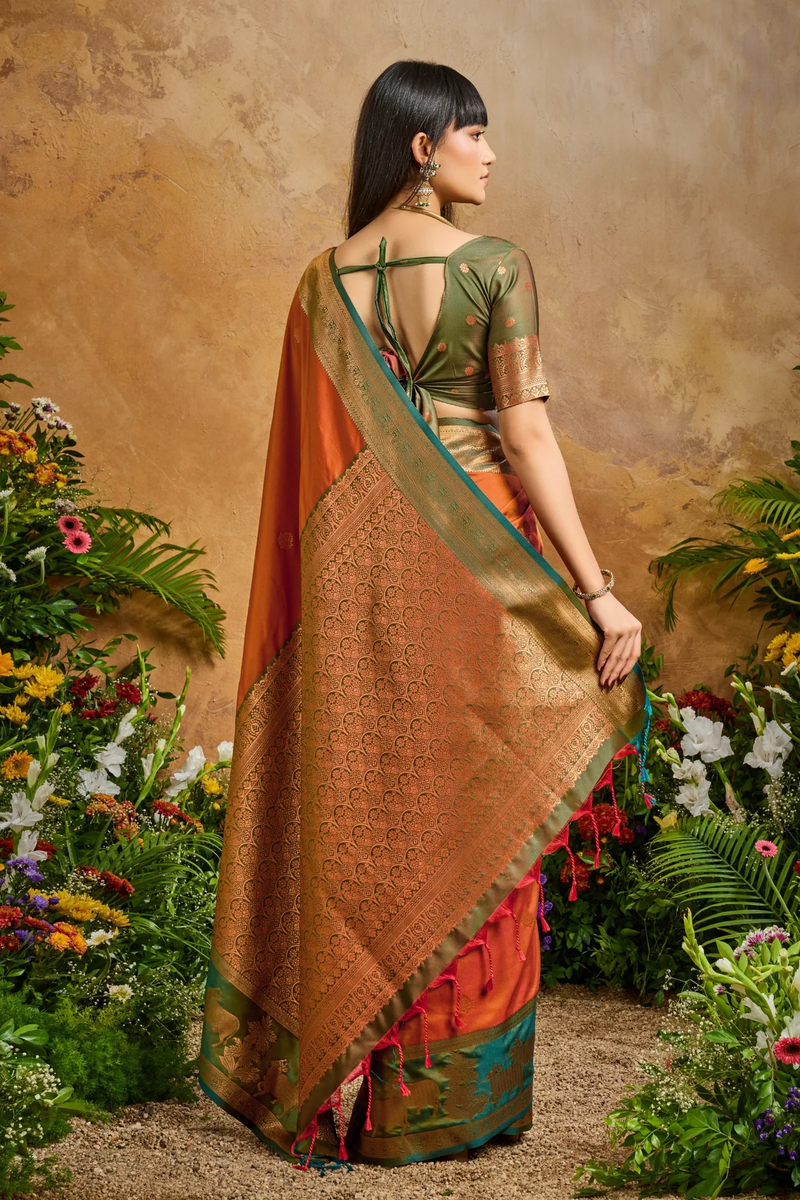 Pure Silk Handloom Weaving Saree
