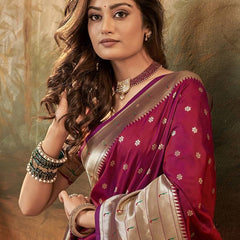 Pure Paithani Silk with Zari Weaving Saree