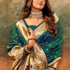 Pure Paithani Silk with Zari Weaving Saree