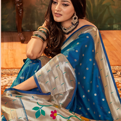Pure Paithani Silk with Zari Weaving Saree