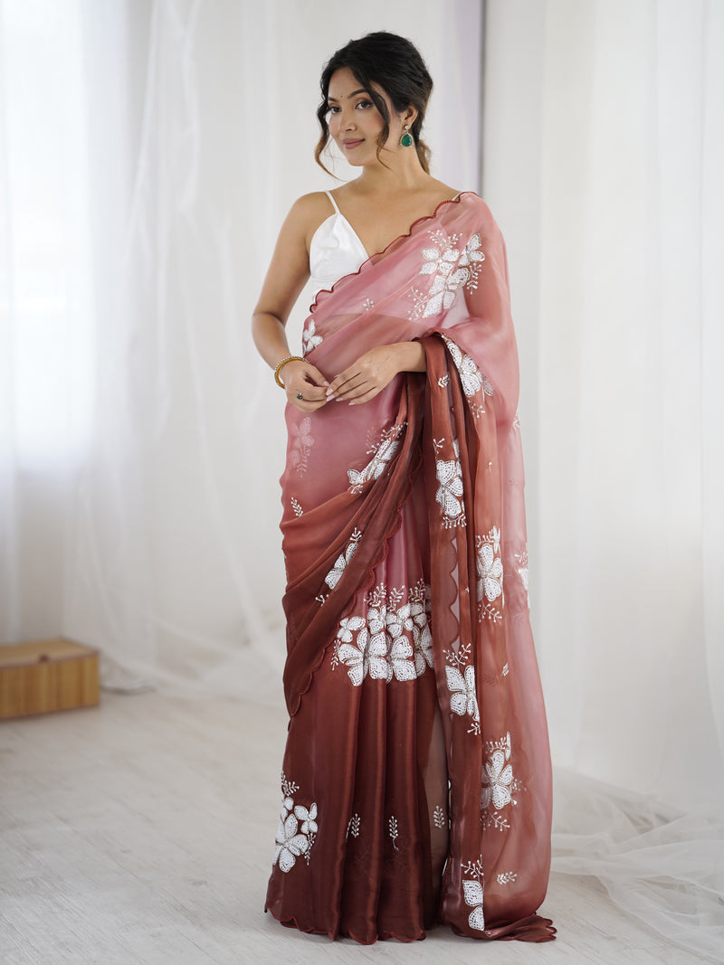 Zimi Chu Sequin Saree