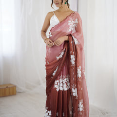 Zimi Chu Sequin Saree