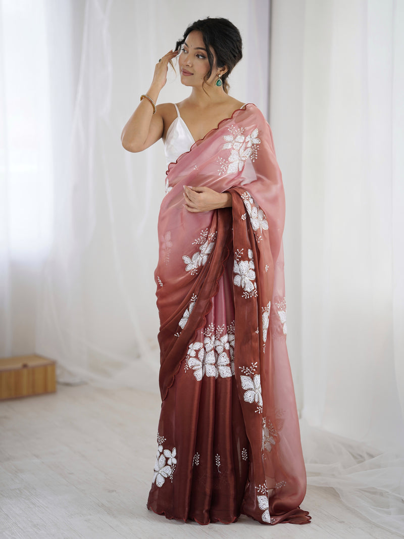Zimi Chu Sequin Saree