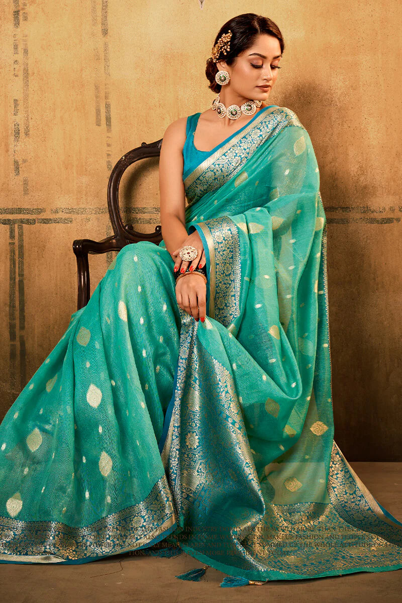 Banarasi Silk with Zari Work Saree