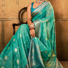 Banarasi Silk with Zari Work Saree