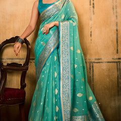 Banarasi Silk with Zari Work Saree