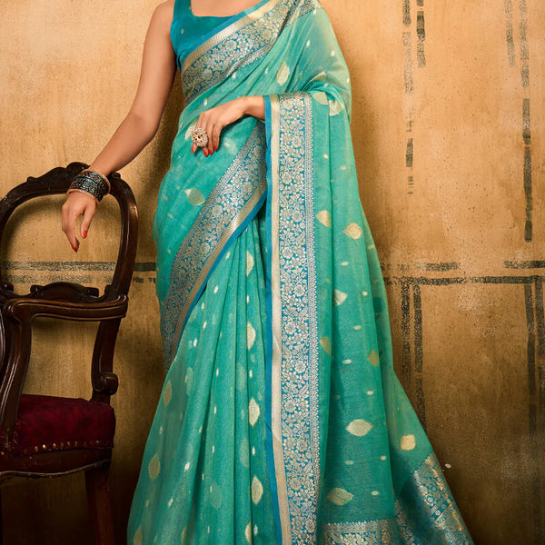 Banarasi Silk with Zari Work Saree