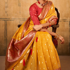 Banarasi Silk with Zari Work Saree