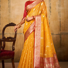 Banarasi Silk with Zari Work Saree