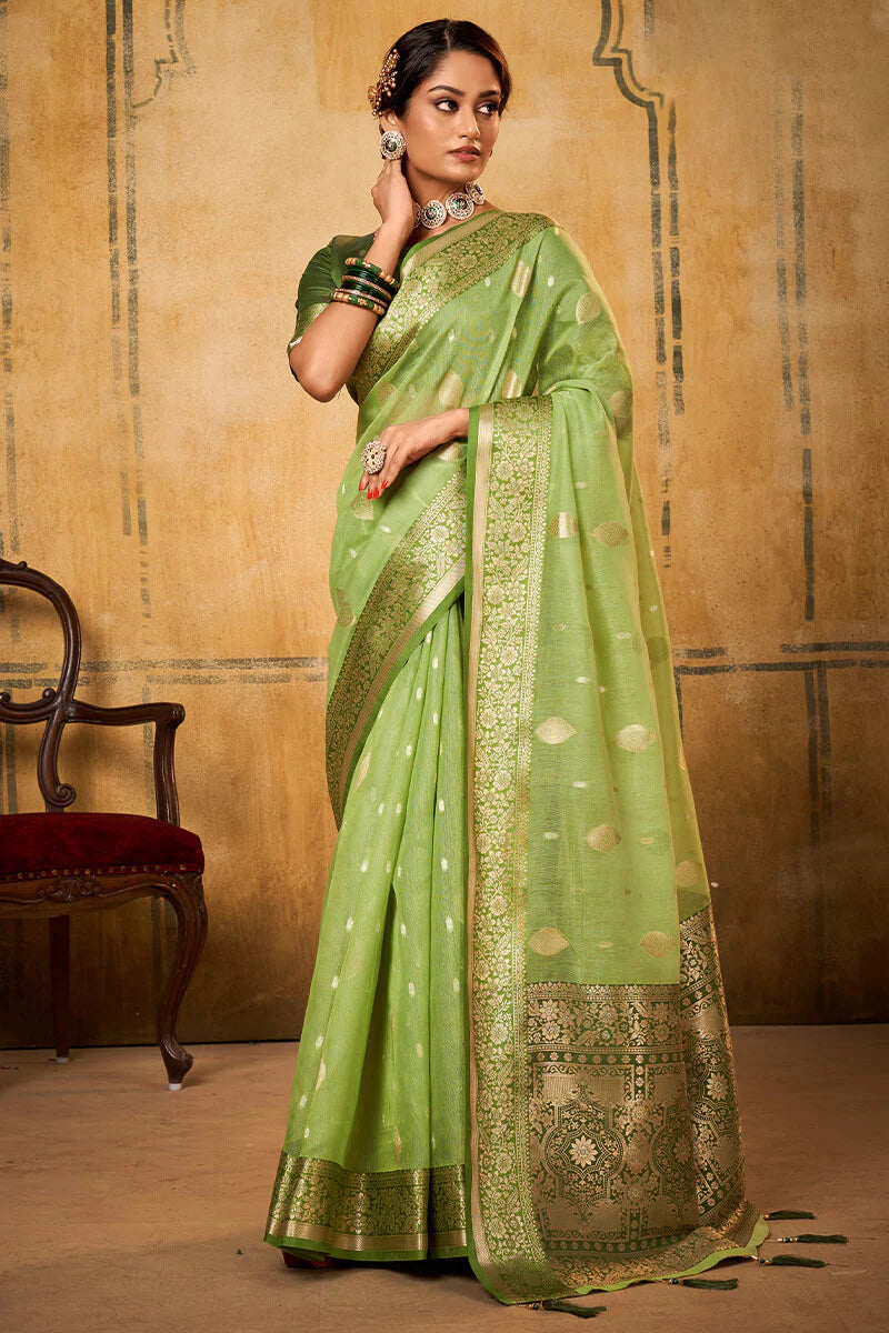 Banarasi Silk with Zari Work Saree