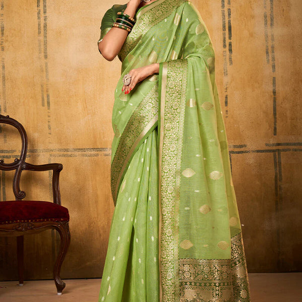 Banarasi Silk with Zari Work Saree