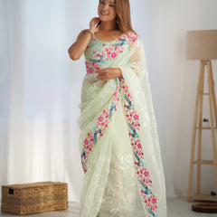 The Organza Starlight Saree
